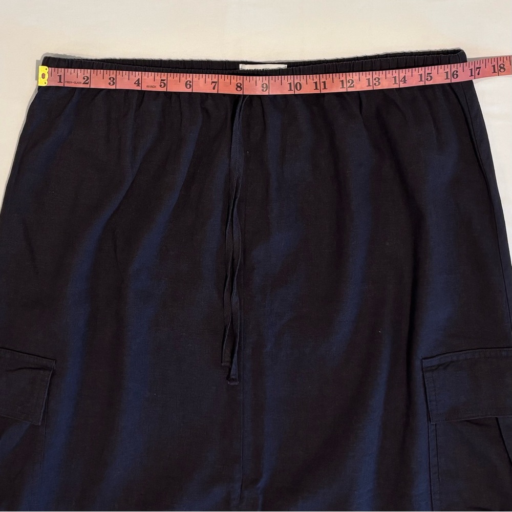 Sonoma Charcoal Front Slit Cargo Midi Skirt Large (Grunge/Y2K/Urban/Streetwear) - Picture 5 of 7